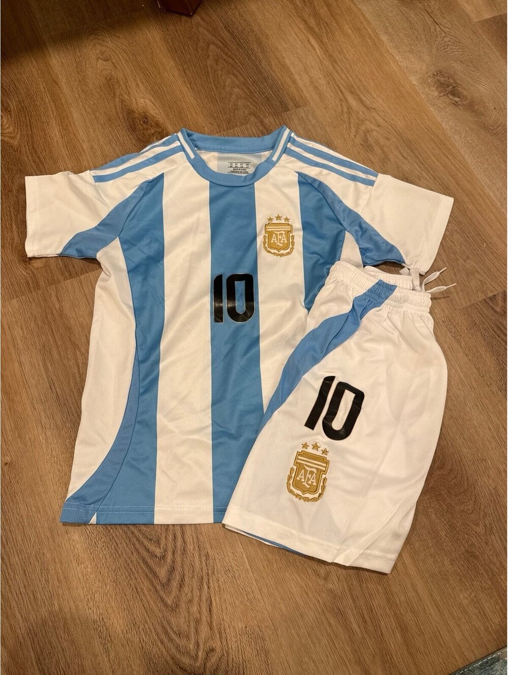 Messi jersey size 24 in US